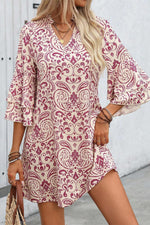 Mini Jurk met Paisley Print - Mini Dresses - Jurkjes.co