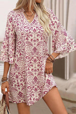 Mini Jurk met Paisley Print - Mini Dresses - Jurkjes.co