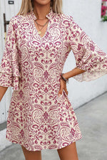 Mini Jurk met Paisley Print - Mini Dresses - Jurkjes.co