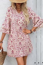 Mini Jurk met Paisley Print - Mini Dresses - Jurkjes.co