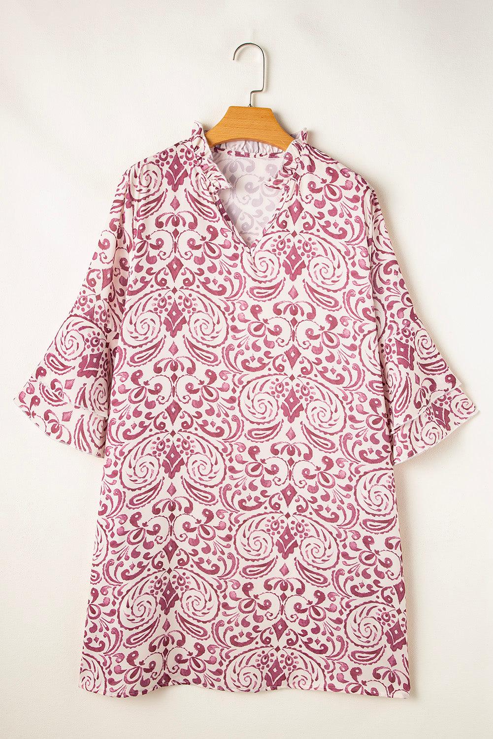 Mini Jurk met Paisley Print - Mini Dresses - Jurkjes.co