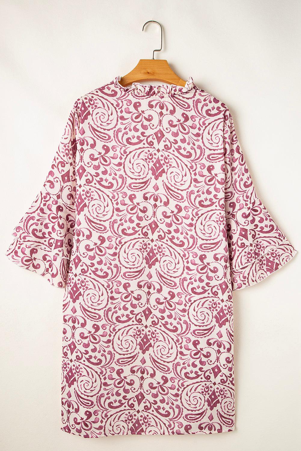 Mini Jurk met Paisley Print - Mini Dresses - Jurkjes.co