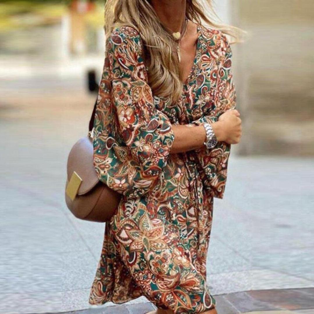 Mini-jurk met Paisleyprint - Dresses - Jurkjes.co