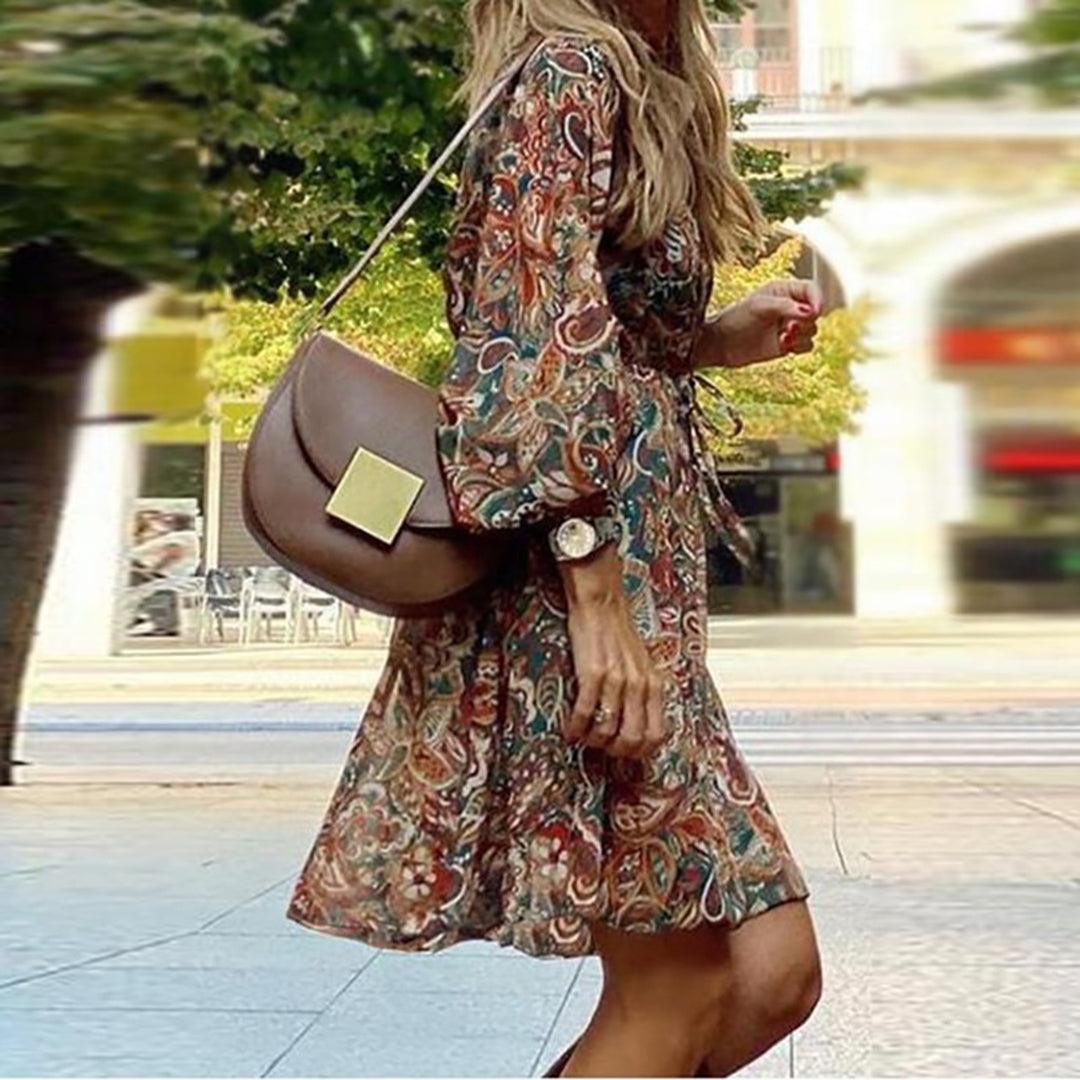 Mini-jurk met Paisleyprint - Dresses - Jurkjes.co