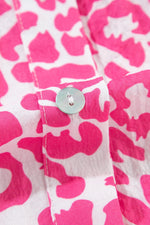 Mini Jurk met Panterprint en Lange Mouw - Mini Dresses - Jurkjes.co