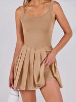 Mini Jurk met Plooirok en Hoge Taille - Sports Dress - Jurkjes.co