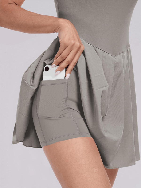 Mini Jurk met Plooirok en Hoge Taille - Sports Dress - Jurkjes.co