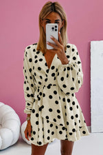 Mini Jurk met Polka Dot Print - Mini Dresses - Jurkjes.co