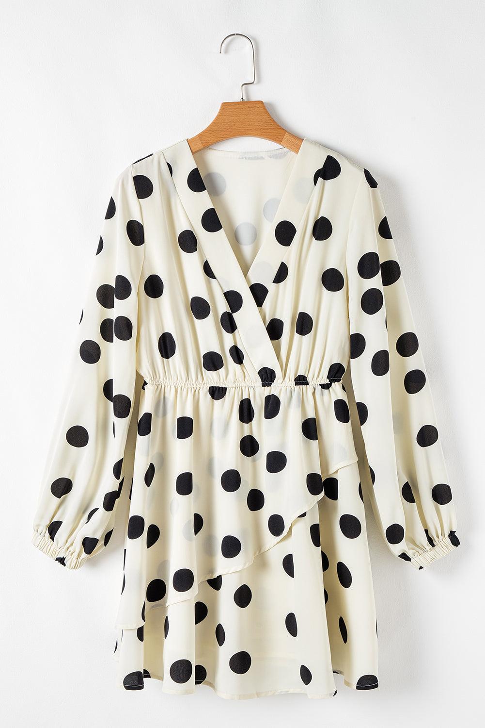 Mini Jurk met Polka Dot Print - Mini Dresses - Jurkjes.co