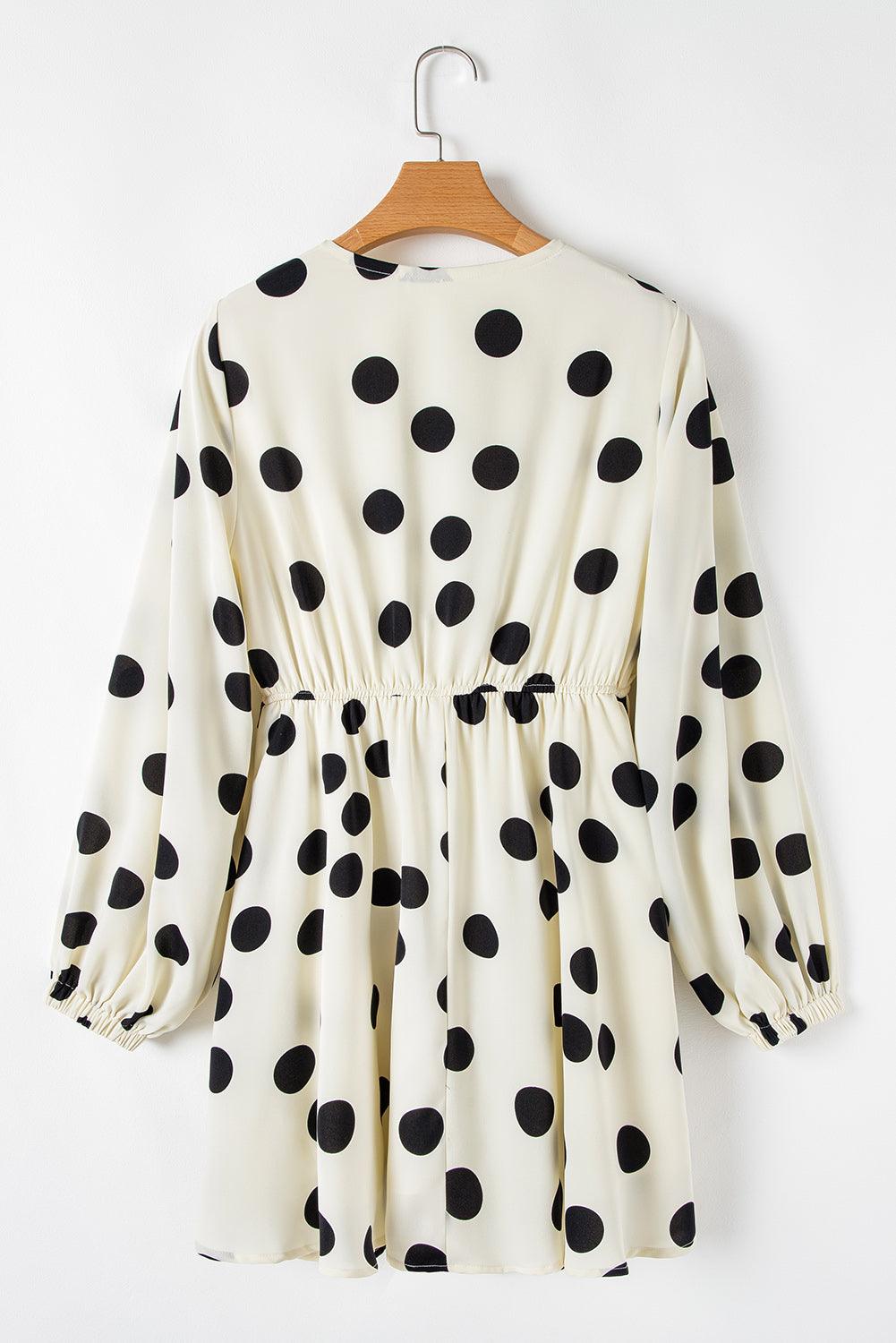 Mini Jurk met Polka Dot Print - Mini Dresses - Jurkjes.co