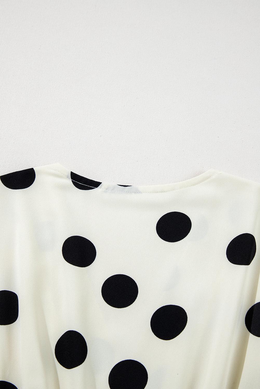 Mini Jurk met Polka Dot Print - Mini Dresses - Jurkjes.co