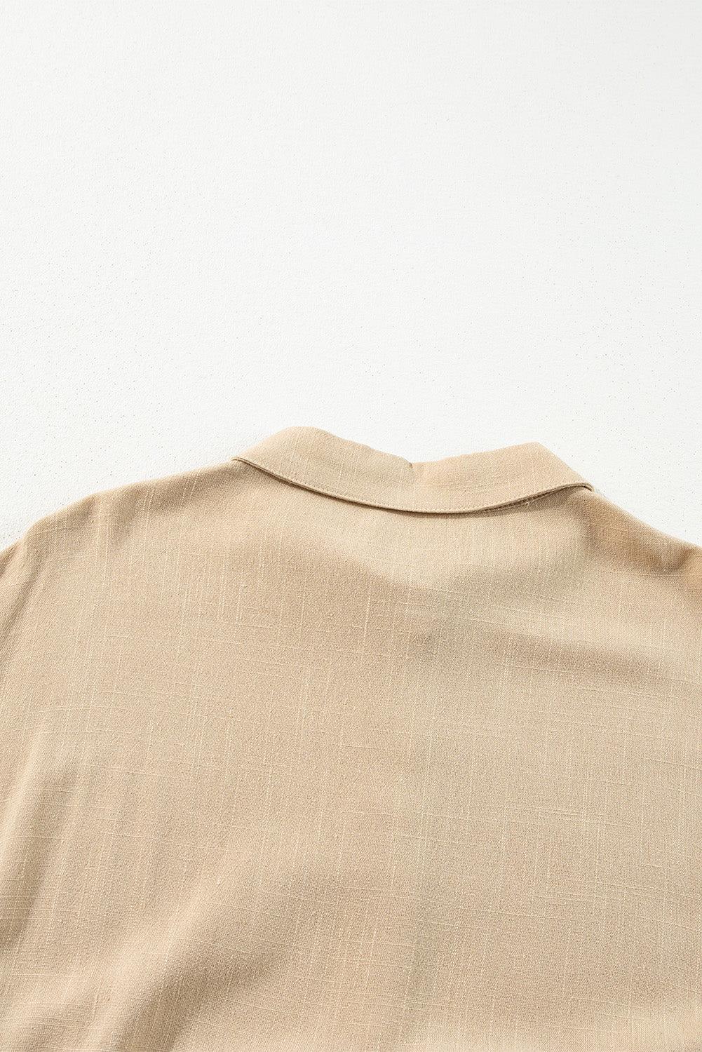 Mini Jurk met Puff Mouwen en Knopen - Mini Dresses - Jurkjes.co