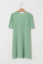 Mini Jurk met Puff Mouwen - T Shirt Dresses - Jurkjes.co