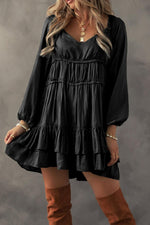 Mini Jurk met Rimpel Design - Mini Dresses - Jurkjes.co