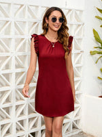 Mini Jurk met Rimpeldetails - Mini Dresses - Jurkjes.co