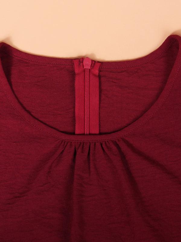 Mini Jurk met Rimpeldetails - Mini Dresses - Jurkjes.co