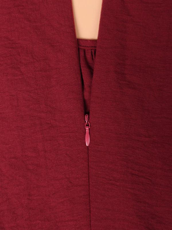 Mini Jurk met Rimpeldetails - Mini Dresses - Jurkjes.co