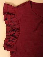 Mini Jurk met Rimpeldetails - Mini Dresses - Jurkjes.co