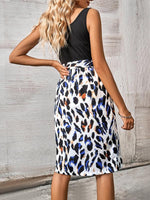 Mini Jurk met Ronde Hals en Dierenprint - Midi Dresses - Jurkjes.co