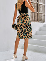 Mini Jurk met Ronde Hals en Dierenprint - Midi Dresses - Jurkjes.co