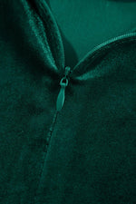 Mini Jurk met Ruches en Hoge Hals - Mini Dresses - Jurkjes.co