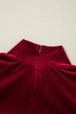 Mini Jurk met Ruches en Hoge Hals - Mini Dresses - Jurkjes.co