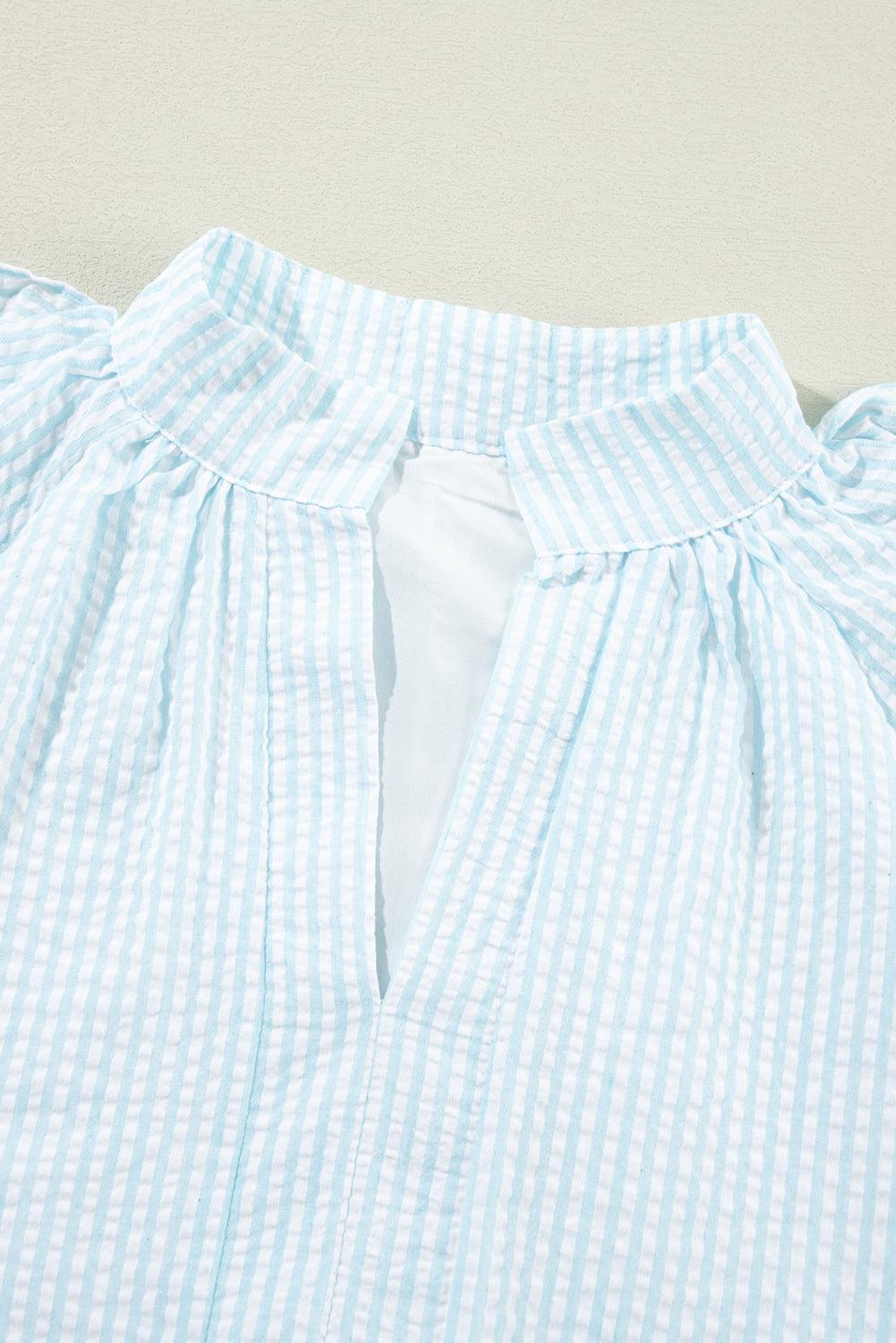 Mini Jurk met Ruches en Pofmouwen - Mini Dresses - Jurkjes.co
