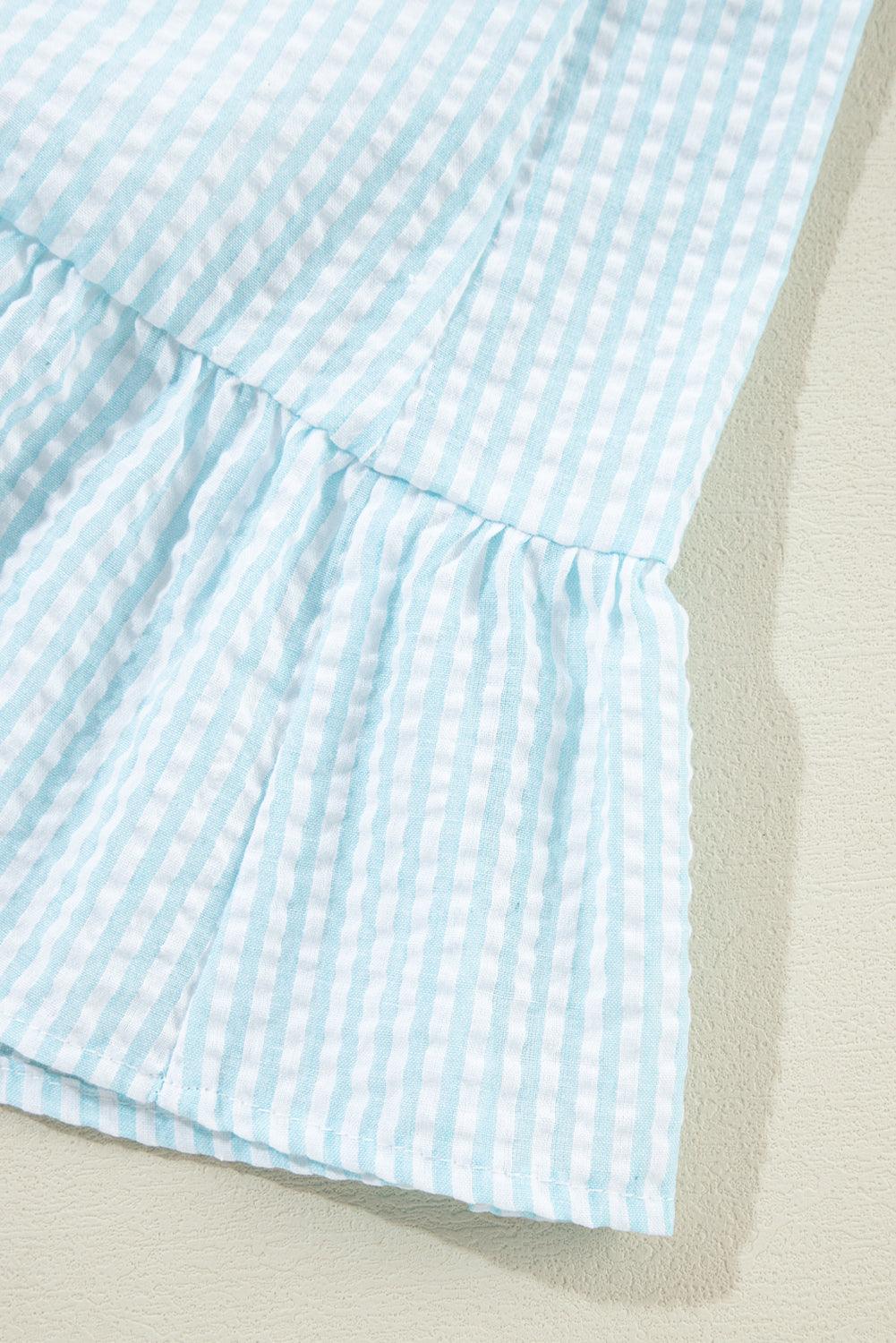 Mini Jurk met Ruches en Pofmouwen - Mini Dresses - Jurkjes.co