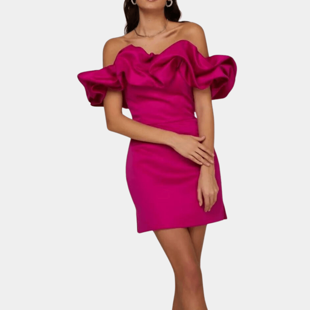 Mini Jurk met Ruches en Tijdloze Stijl - Women Summer Dress - Jurkjes.co