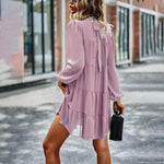 Mini-jurk met Ruches en Trapsgewijze Snit - Dresses - Jurkjes.co