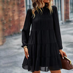 Mini-jurk met Ruches en Trapsgewijze Snit - Dresses - Jurkjes.co