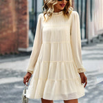 Mini-jurk met Ruches en Trapsgewijze Snit - Dresses - Jurkjes.co