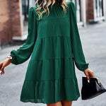 Mini-jurk met Ruches en Trapsgewijze Snit - Dresses - Jurkjes.co