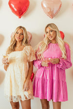 Mini Jurk met Ruffled Mouwen - Mini Dresses - Jurkjes.co