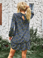 Mini Jurk met Smock-detail en Bloemenprint - Mini Dresses - Jurkjes.co