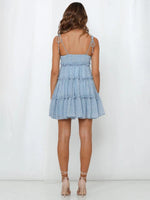 Mini Jurk met Spaghetti Bandjes en Bloemenprint - Mini Dresses - Jurkjes.co