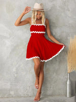 Mini Jurk met Spaghetti Bandjes en Flared Rok - Mini Dresses - Jurkjes.co