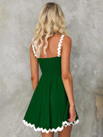 Mini Jurk met Spaghetti Bandjes en Flared Rok - Mini Dresses - Jurkjes.co