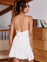 Mini Jurk met Spaghetti Bandjes en Ruffles - Group8 - Jurkjes.co