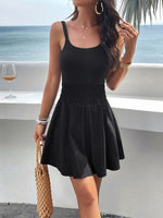 Mini Jurk met Spaghettibandjes en Elastische Taille - Group2 - Jurkjes.co