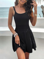 Mini Jurk met Spaghettibandjes en Elastische Taille - Group2 - Jurkjes.co