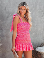 Mini Jurk met Speelse Strikbanden - Mini Dresses - Jurkjes.co