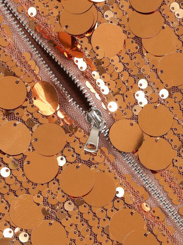 Mini Jurk met Sprankelende Pailletten - Mini Dresses - Jurkjes.co