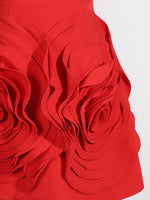 Mini Jurk met Strapless Bloemendetail - Maxi Dresses - Jurkjes.co