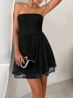 Mini Jurk met Strapless Ontwerp - Mini Dresses - Jurkjes.co