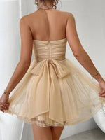 Mini Jurk met Strapless Ontwerp - Mini Dresses - Jurkjes.co