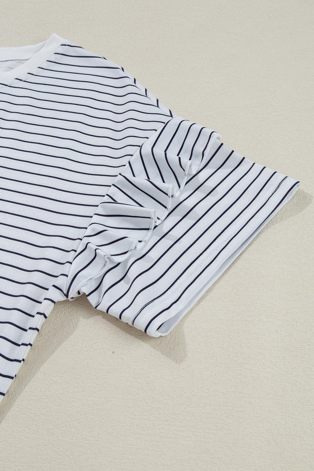 Mini Jurk met Streepdesign - T Shirt Dresses - Jurkjes.co