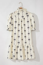 Mini Jurk met Strikpatroon - Mini Dresses - Jurkjes.co