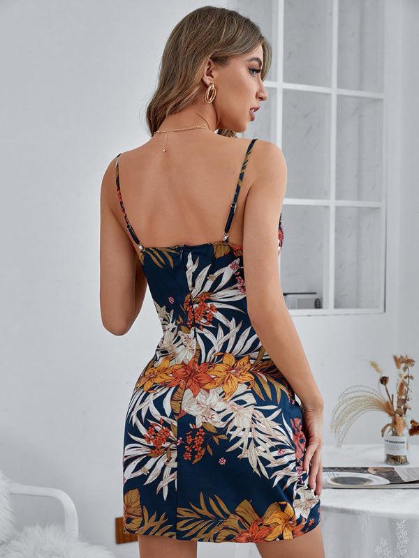 Mini Jurk met Tropische Print - Group6 - Jurkjes.co