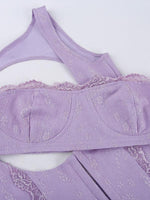 Mini Jurk met Uitsnede en Effen Kleur - Bodycon Dresses - Jurkjes.co